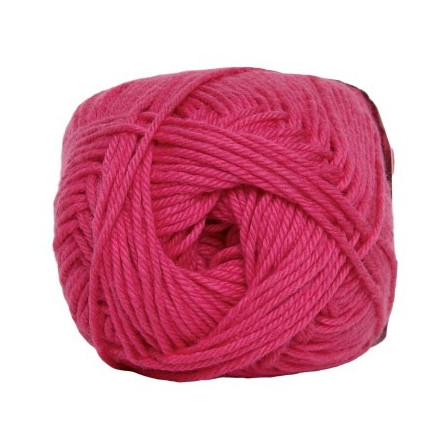 Hjertegarn Cotton nr. 8 Garn 434 Mörkrosa
