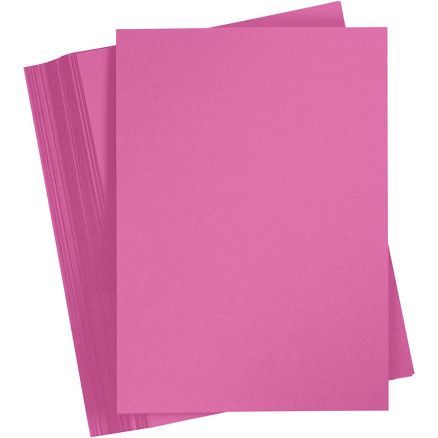Kartong, A4, ark 210x297 mm, 180 g, rosa, 100 ark/1 frp.