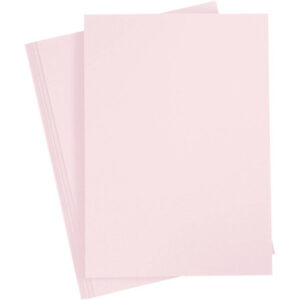 Kartong, A4, ark 210x297 mm, 210 g, ljusrosa, 10 ark/ 1 förp.