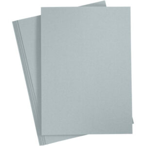 Kartong, A4, ark 210x297 mm, 220 g, grå, 10 ark/ 1 förp.