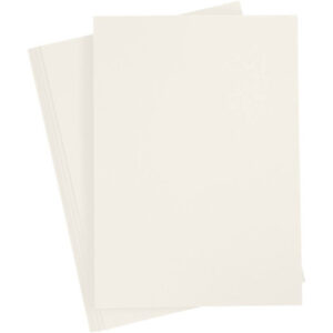 Kartong, A4, ark 210x297 mm, 220 g, råvit, 10 ark/ 1 förp.