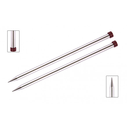 KnitPro Nova Metal Stickor / Jumperstickor Mässing 30cm 6,50mm / 11.8in US10½