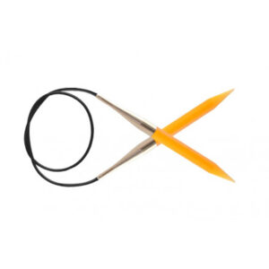 KnitPro Trendz Rundstickor Akryl 100cm 10,00mm / 39.4in US15 Orange