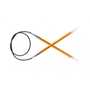 KnitPro Zing Aluminium Rundstickor 40cm 2,25mm / 15.7in US1 Amber