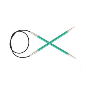 KnitPro Zing Aluminium Rundstickor 40cm 3,25mm / 15.7in US3 Emerald