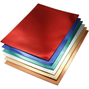 Metallkartong, A4, ark 210x297 mm, 280 g, Ass. färger, 30 ass. ark/ 1 frp.