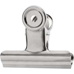 Metallklämma, B: 7,5 cm, silver, 6 st / 1 frp.