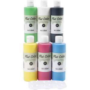 Plus Color Hobbyfärg, primärfärger, 6x250ml/ 1 frp.