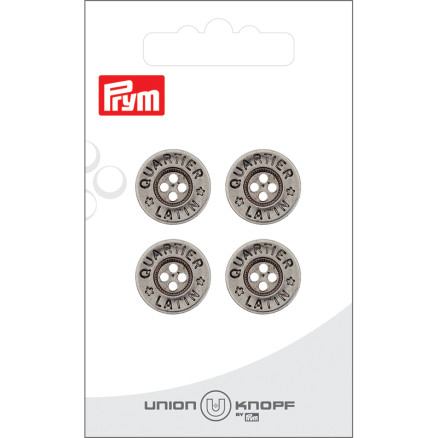 Prym Antik Knapp Silver 16mm - 4 st