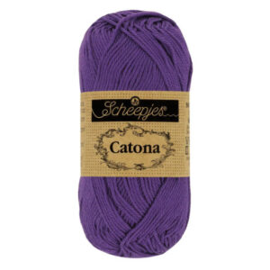 Scheepjes Catona Garn 521 Deep Lila - 25g