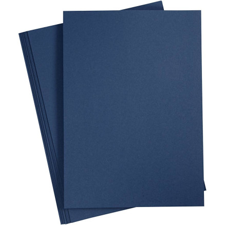 Kartong, A4, ark 210x297 mm, 220 g, blå, 10 ark/ 1 förp.