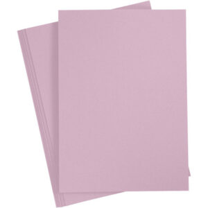 Kartong, A4, ark 210x297 mm, 220 g, ljuslila, 10 ark/ 1 förp.