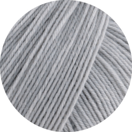 Lana Grossa Meilenweit 100 Merino Extrafine Uni Garn 2464 Ljusgrå