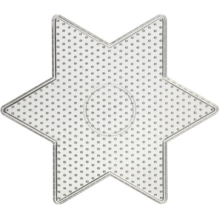 Pärlplattor, stor stjärna, stl. 15x15 cm, medium, 10 st./ 1 förp.