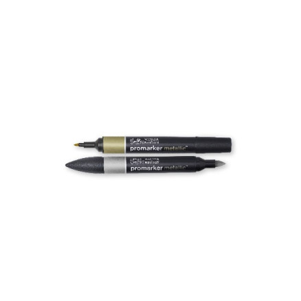Promaker metallic set 2st guld & silver