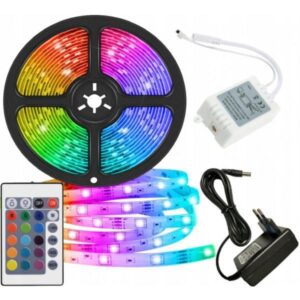 5 m LED-nauhavalot RGB / valosilmukka / LED-nauhalla