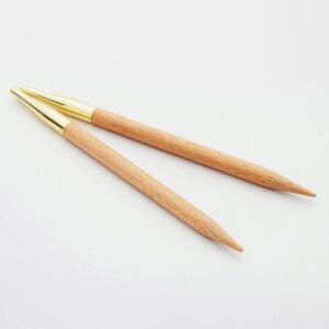 Basix Beech Ändstickor - korta (10 cm) 4,5 mm, 25 g