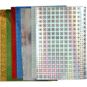 Holografipapper, A4, ark 210x297 mm, 120 g, 8 mix. ark/ 1 förp.