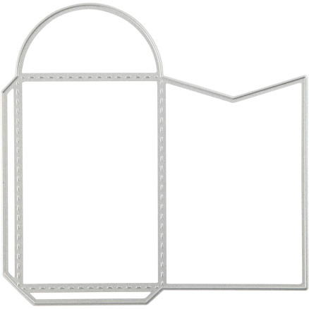 Klipp- och präglingsmall, kuvert, storlek 8,5x5,5 cm, 1 st.