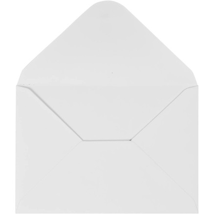 Kuvert, storlek 11,5x16 cm, 110 g, vitt, 10 st./1 frp.