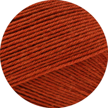 Lana Grossa Meilenweit 100 Merino Extrafine Uni Garn 2475 Koppar Röd