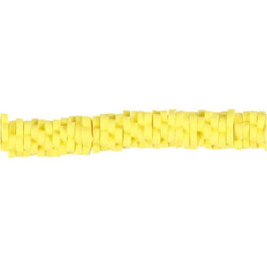 Lerpärlor, Dia. 5-6 mm, Hålstl. 2 mm, gul, 145 st./ 1 förp.