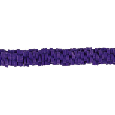 Lerpärlor, Dia. 5-6 mm, Hålstl. 2 mm, lila, 145 st./ 1 förp.