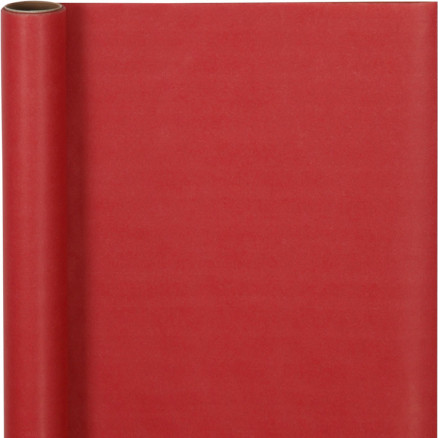 Presentpapper, B: 50 cm, 60 g, rött, 5 m/1 rulle.