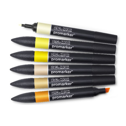 Promarker set, gula toner 6st