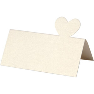 Bords kort, storlek 8x8,5 cm, 120 g, naturvit, 20 st./1 frp.