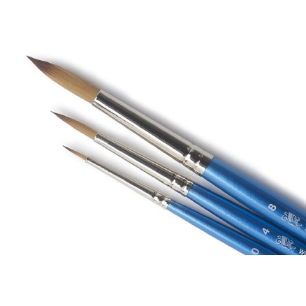 Cotman pensel set kort skaft rund 0/4/8