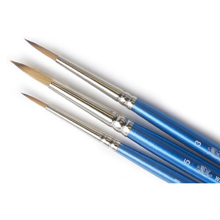 Cotman pensel set kort skaft rund 1/3/ 5