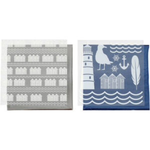 Dekorationsfolie och designark, fyrtorn, ark 15x15 cm, blå, silver, 2x2 ark/frp.