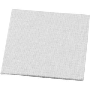 Målarplatta, storlek 10x10 cm, tjocklek 3 mm, 280 g, vit, 12 st./1 frp.