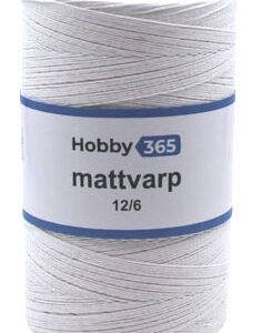 Mattvarp 12/6 500 gr / rulle Vit/Blekt