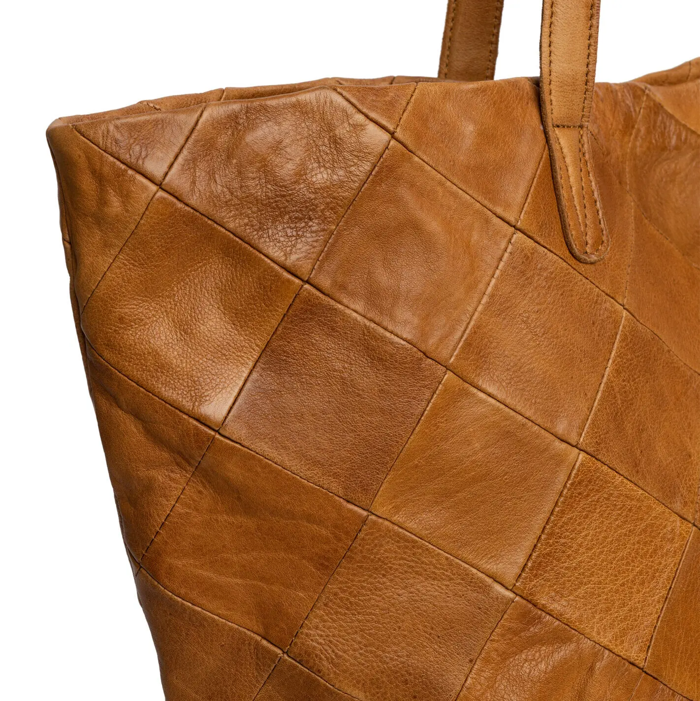 RE:DESIGNED Gry - Scrap Leather Garnväska Burned Tan, 1000 g