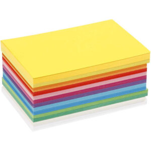 Vårkartong, A6, ark 105x148 mm, 180 g, blandade färger, 120 blandade ark/1 frp.