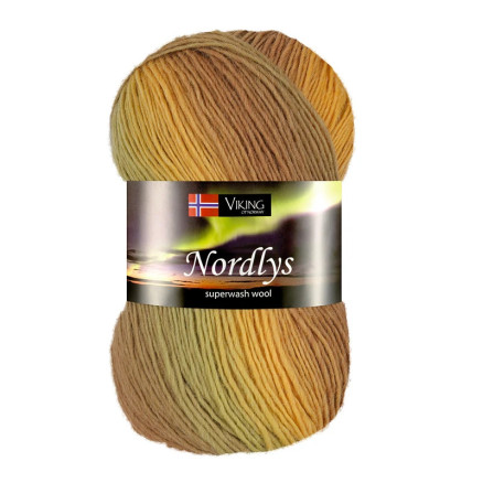 Viking Garn Nordlys 946 Multi brun/grön/ocker