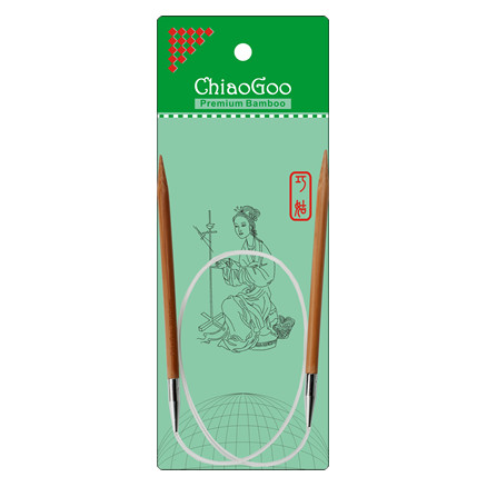 ChiaoGoo Bamboo Rundstickor Bambu 60 cm 6 mm Patina